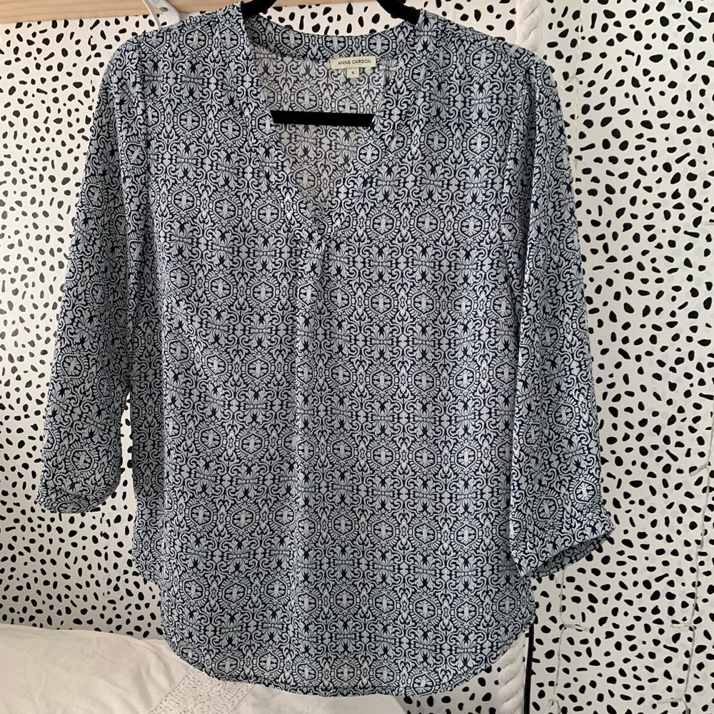Navy blouse